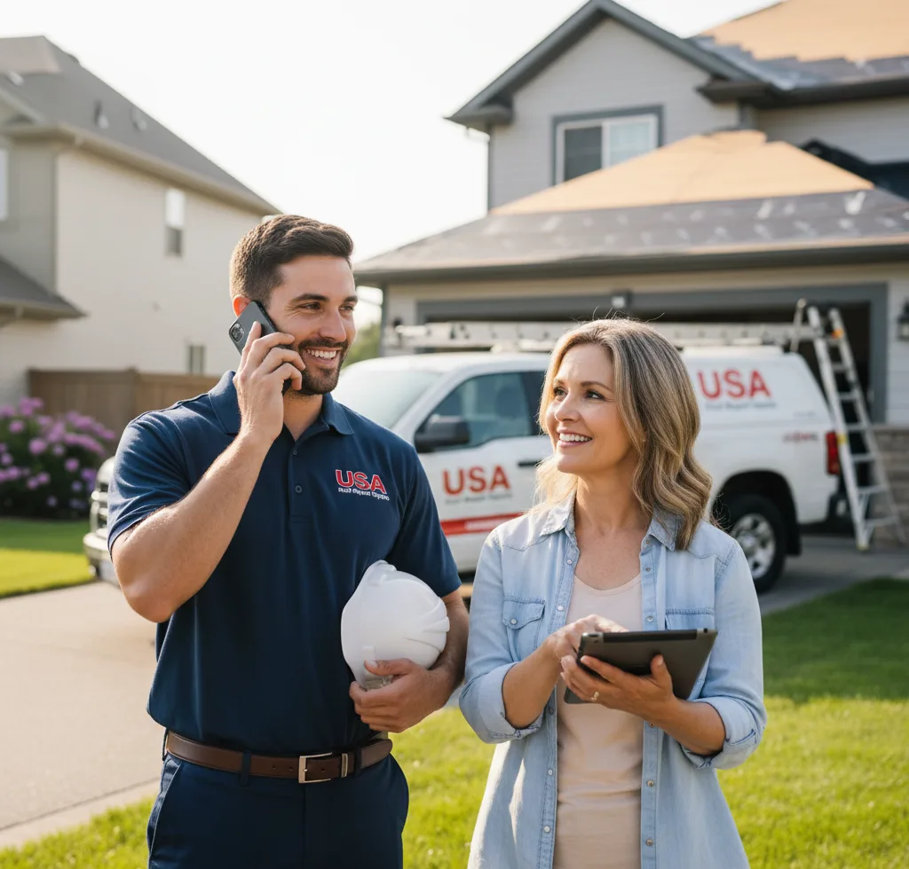 USA Roof Repair Experts customer support in Stanley